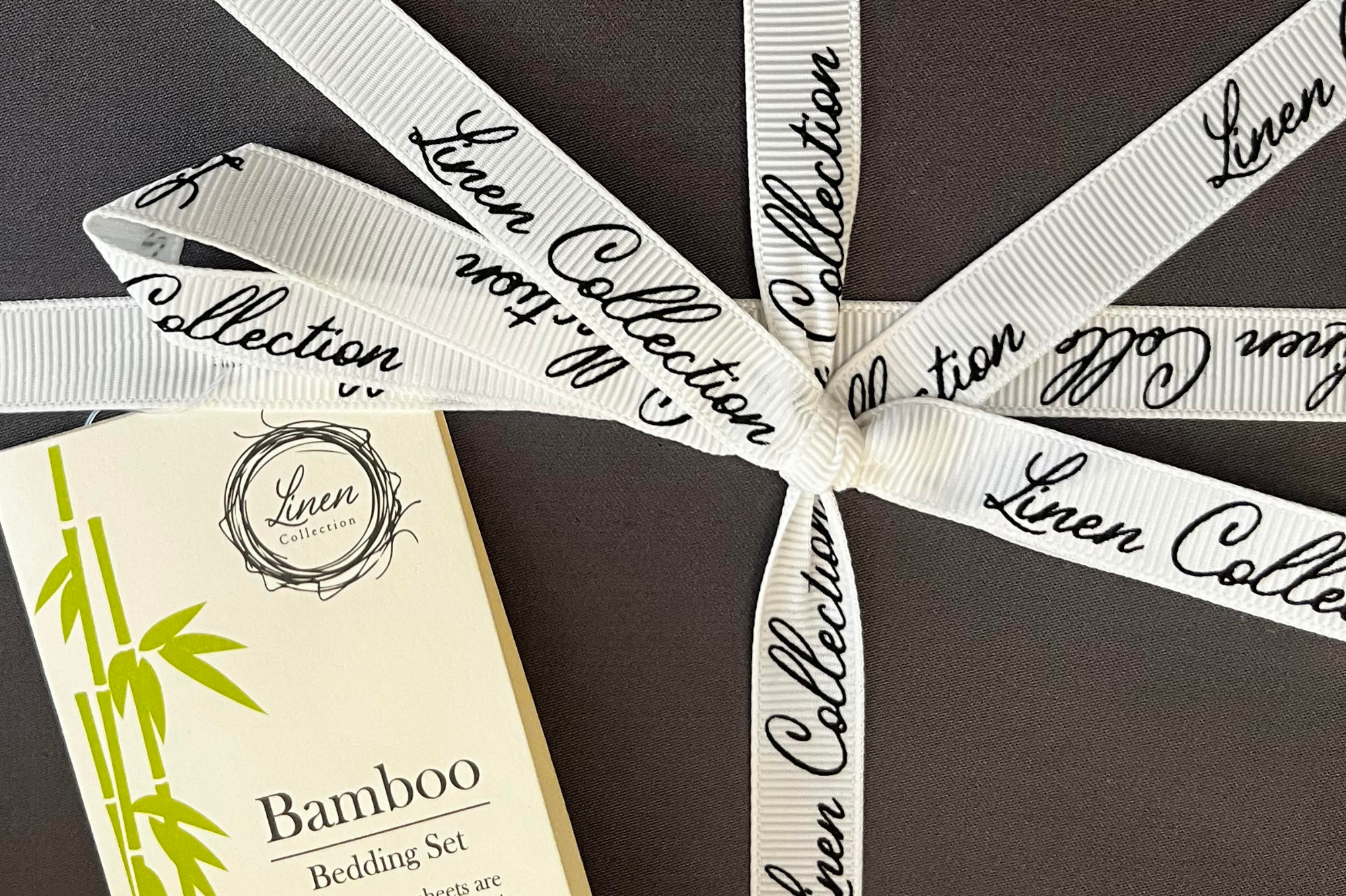 Bamboo Dark Grey Linen collection