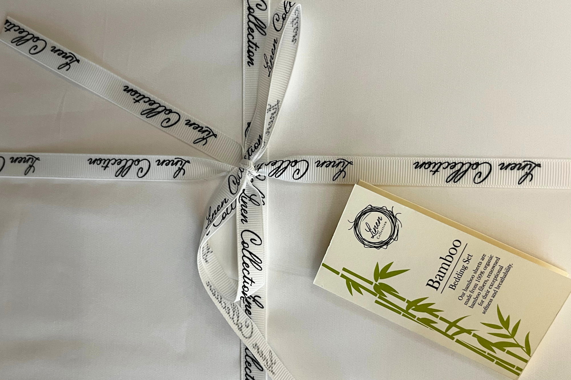 Bamboo White Linen collection