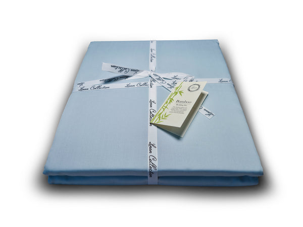 Bamboo Pastel Blue Bed Set